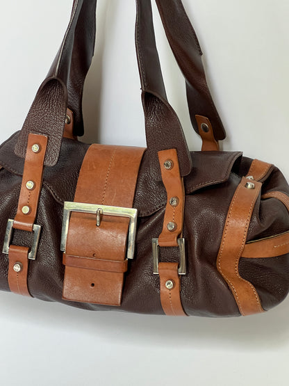 Rare Y2K Leather Buckle Bag