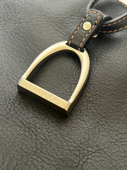 Ralph Lauren Equestrian Stirrup Leather Tote