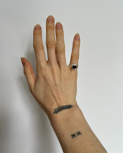 Black Onyx Pinky Ring