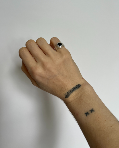 Black Onyx Pinky Ring