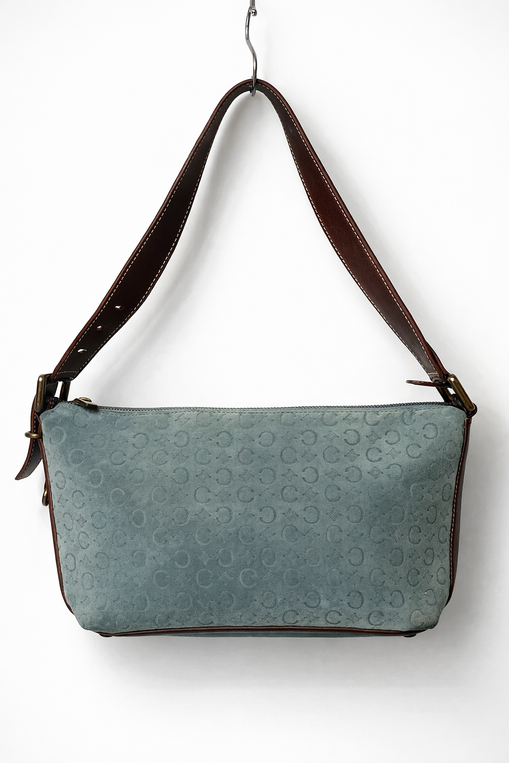 Céline Monogram Suede Shoulder Bag