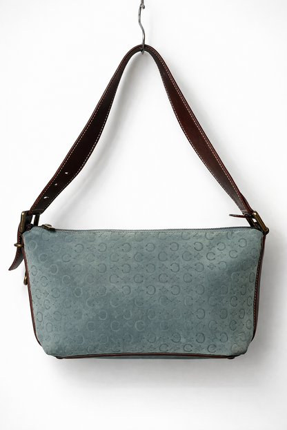 Céline Monogram Suede Shoulder Bag