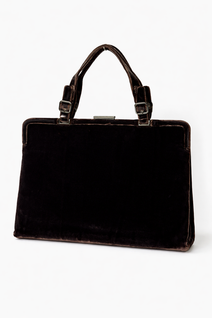 Prada Velvet Frame Handbag — Late 1990s / Early 2000s