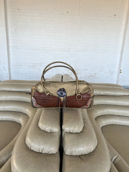 Y2K Leather Studded Bag