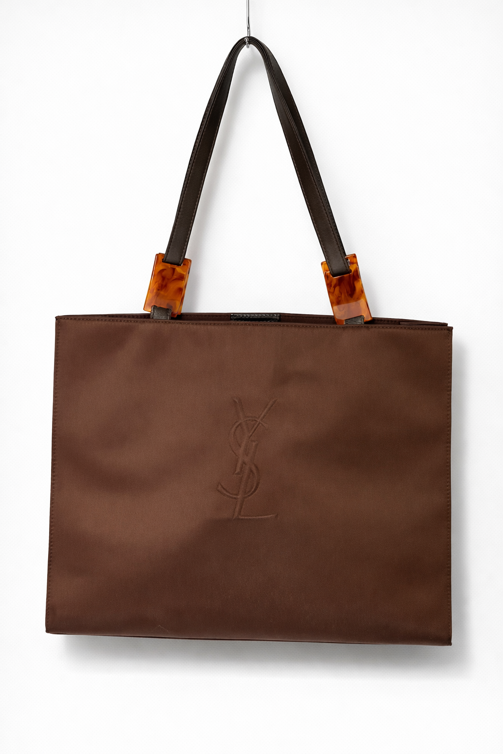 YSL Nylon & Tortoiseshell Tote