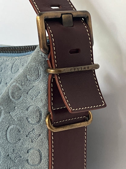 Céline Monogram Suede Shoulder Bag