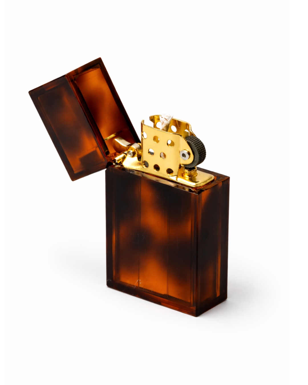 Hard Edge Marble Tortoise Petrol Lighter