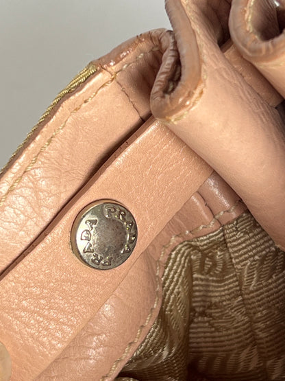 Prada Cammello Tessuto Nylon Buckle Bag