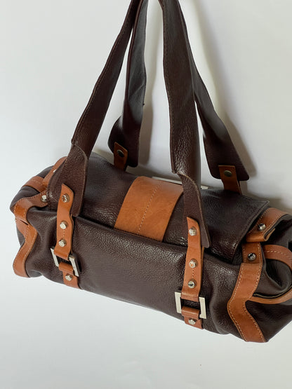 Rare Y2K Leather Buckle Bag