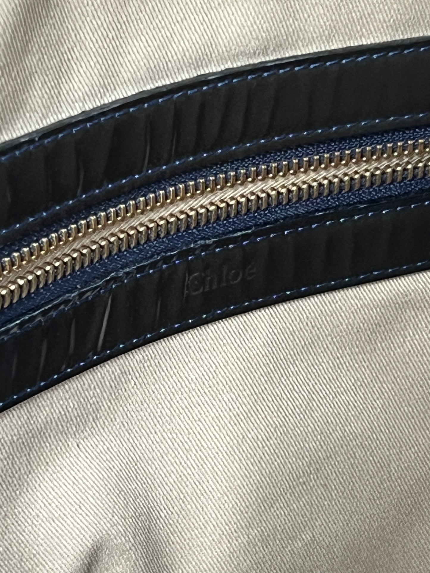 Chloé Patent Leather Gem Hardware Bag – Olive