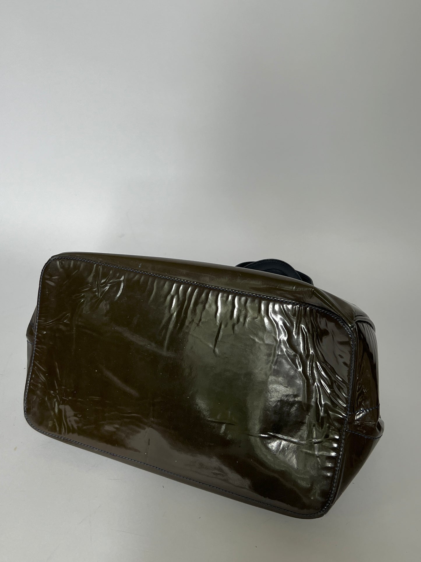 Chloé Patent Leather Gem Hardware Bag – Olive