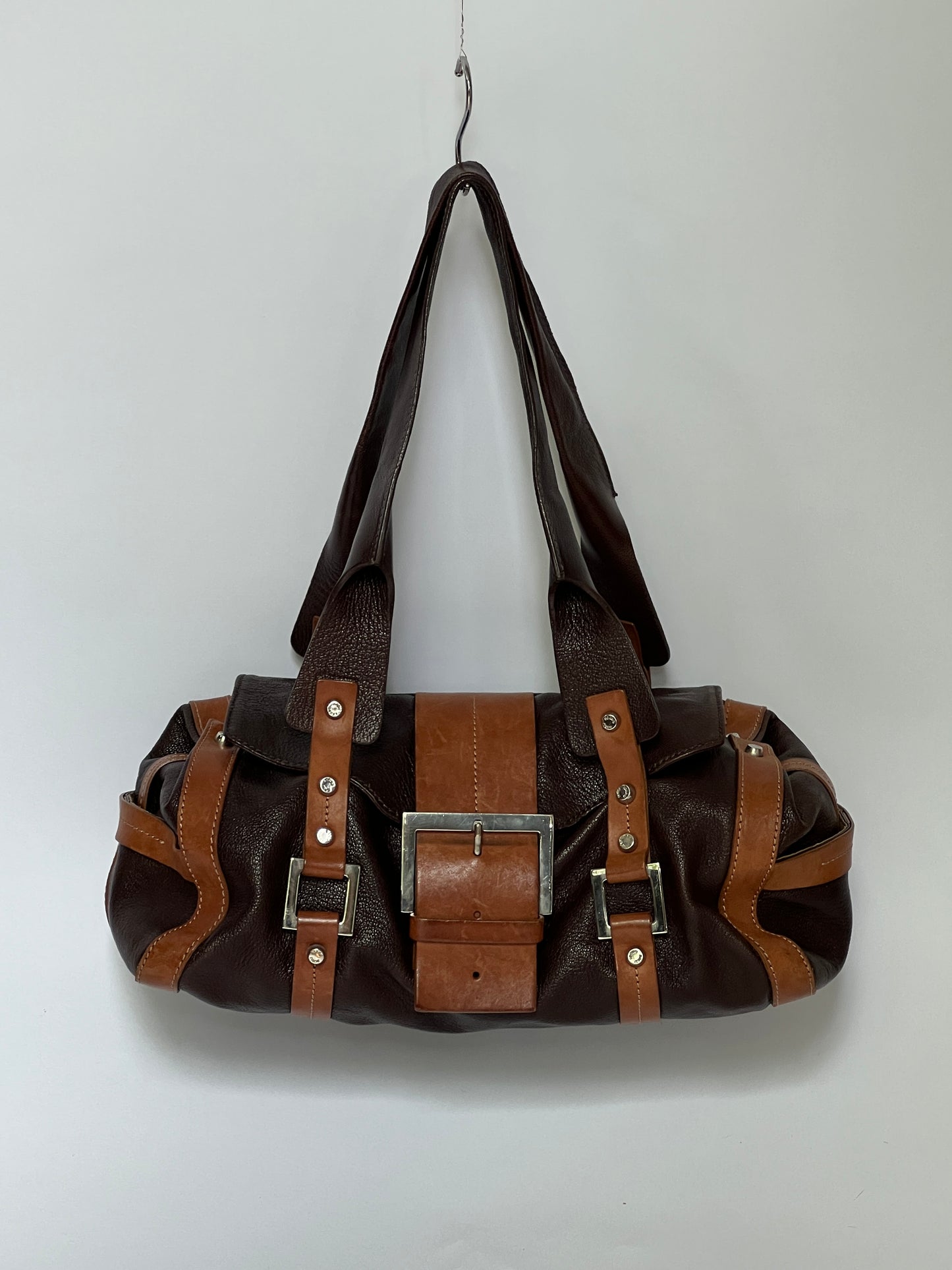 Rare Y2K Leather Buckle Bag