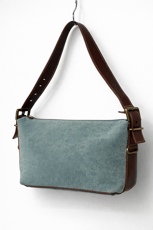 Céline Monogram Suede Shoulder Bag