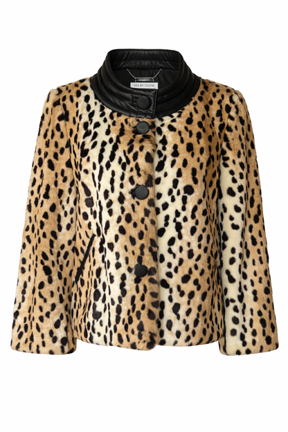 Faux Fur Coat 010 (Size M)