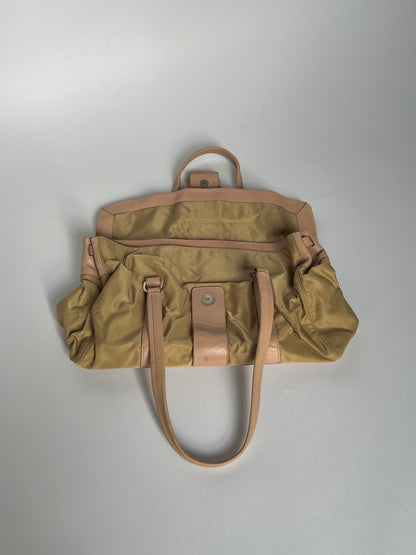 Prada Cammello Tessuto Nylon Buckle Bag