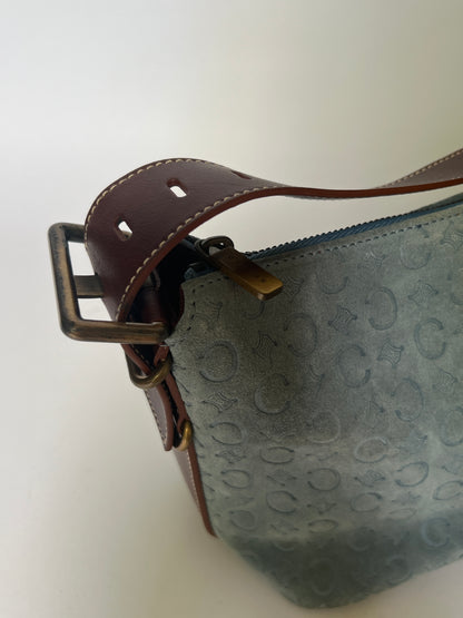 Céline Monogram Suede Shoulder Bag