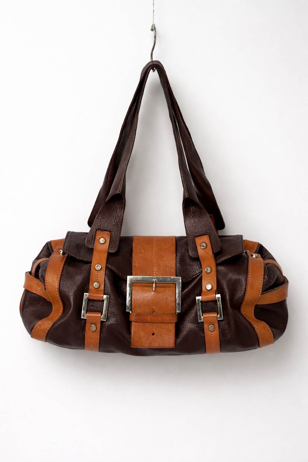 Rare Y2K Leather Buckle Bag