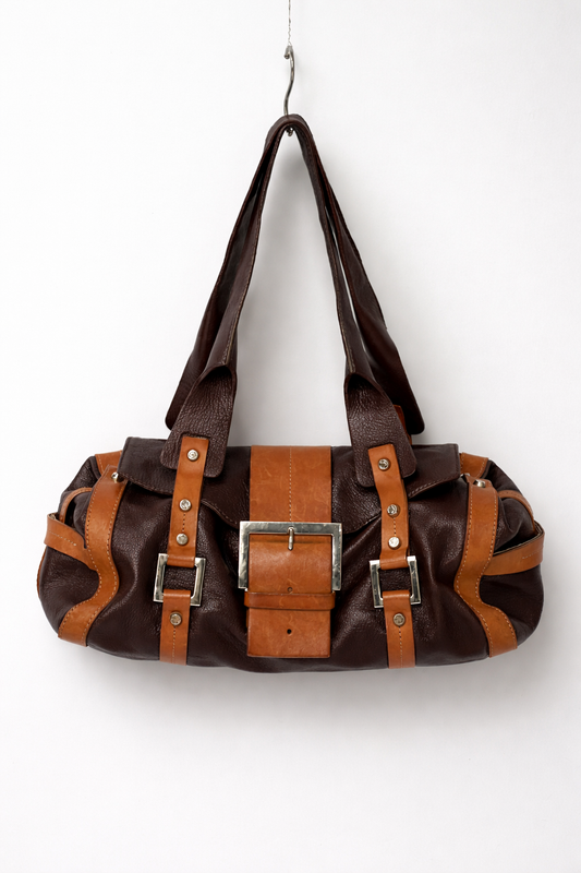 Rare Y2K Leather Buckle Bag