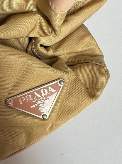 Prada Cammello Tessuto Nylon Buckle Bag