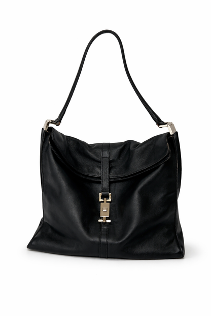 Gucci Jackie Black Leather Shoulder Bag