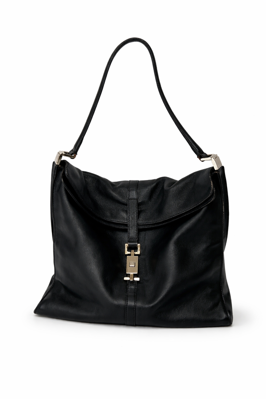 Gucci Jackie Black Leather Shoulder Bag