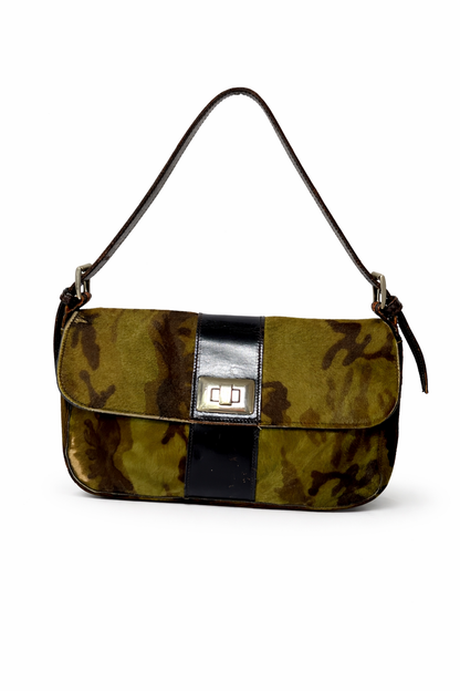J&M Davidson Pony Hair Camo Shoulder Bag
