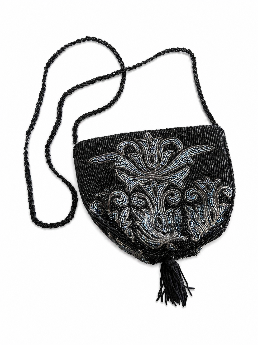 Beaded Evening Bag with Tassel