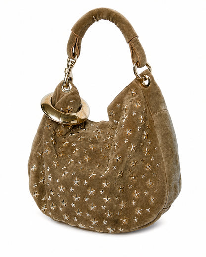 Jimmy Choo Sky Suede Bangle Hobo Bag