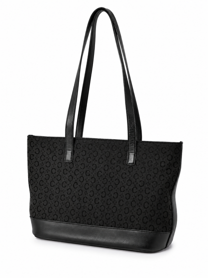 Vintage Céline Monogram Canvas & Leather Bag