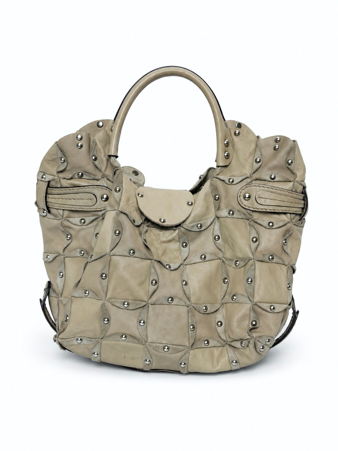 Jamin Puech Paris Studded Patchwork Leather Bag