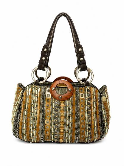 Jamin Puech Herringbone Shoulder Bag