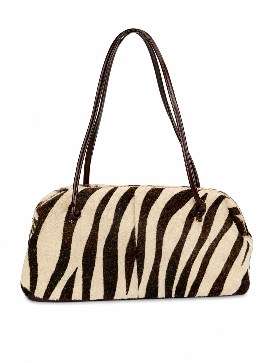 Pony Hair Zebra Print Shoulder Bag