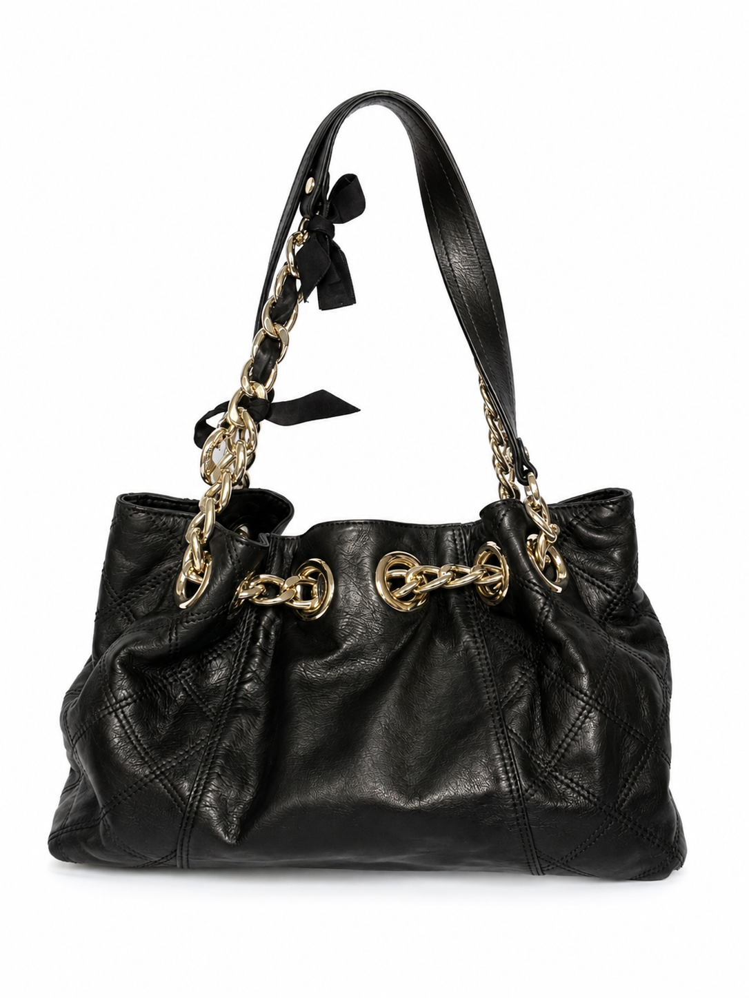 Leather Chain Handle Bag
