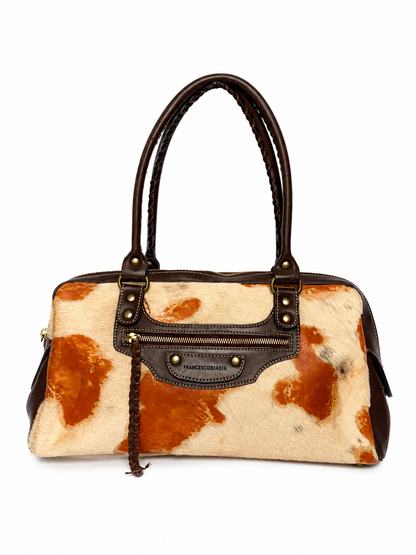 Vintage Pony Hair Boston Bag