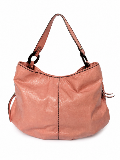 Vintage Italian Pink Leather Shoulder Bag
