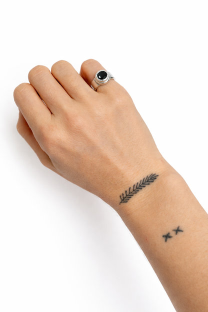 Black Onyx Pinky Ring