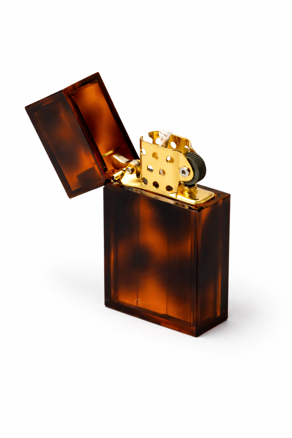 Hard Edge Marble Tortoise Petrol Lighter