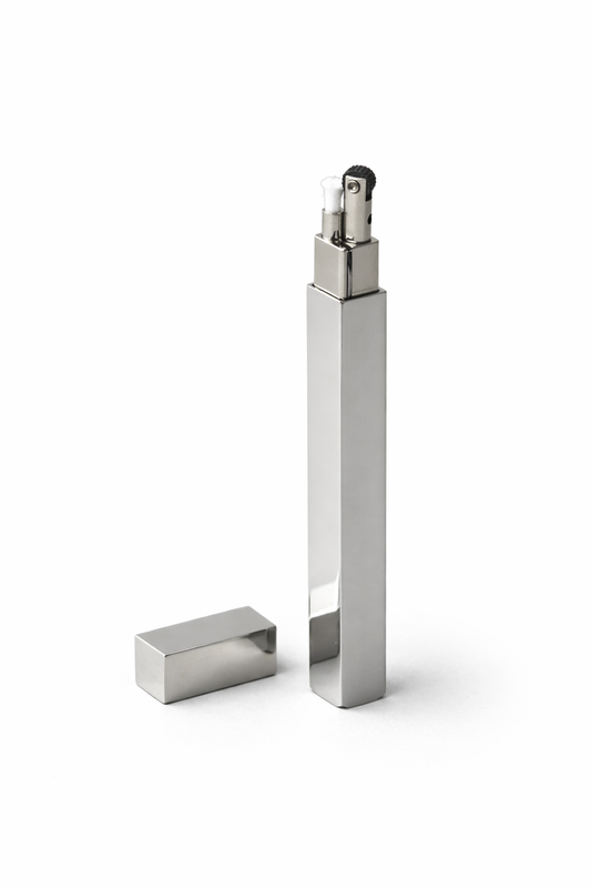 Queue Silver Metal Petrol Lighter