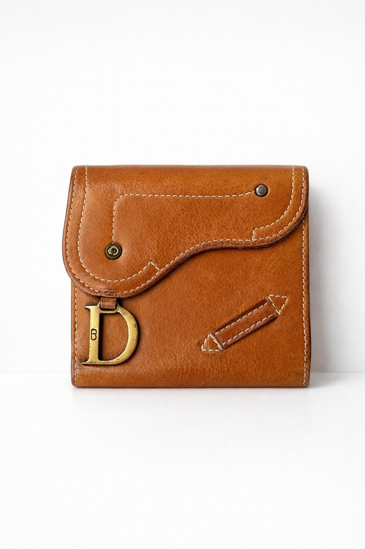 Christian Dior Gaucho Leather Wallet