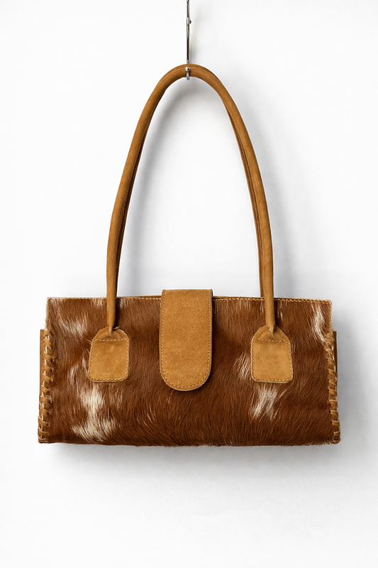 Artisan Pony Hair Leather Shoulder Bag