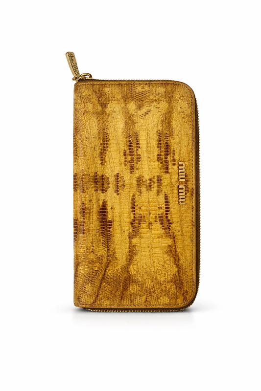 Miu Miu Python Zip-Around Wallet