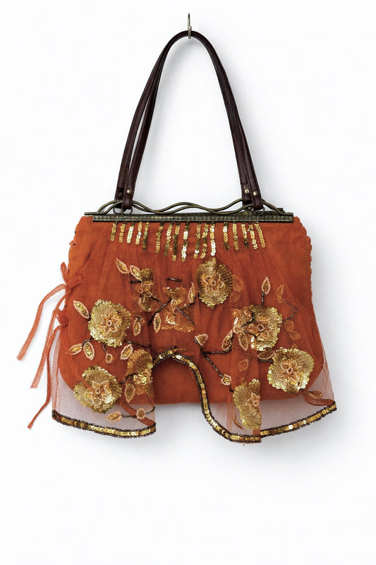 Jamin Puech Beaded Bag with Sculptural Metal Frame