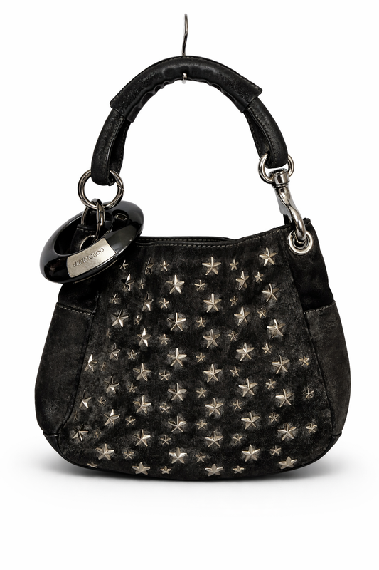 Star Studded Suede hobo Bag