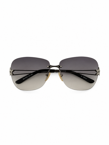 Furla Grey Star Rhinestone Sunglasses