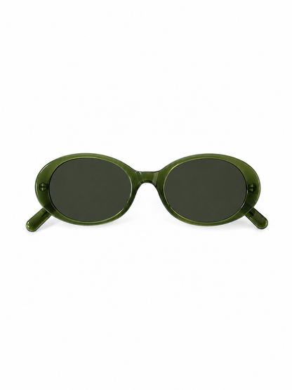 Furla Green Oval Sunglasses