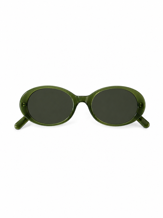 Furla Green Oval Sunglasses