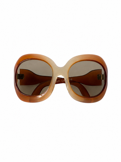 Guy Laroche Oversized Amber Ombré Sunglasses