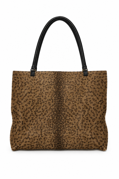 Bottega Veneta Leopard Print Pony Hair Tote