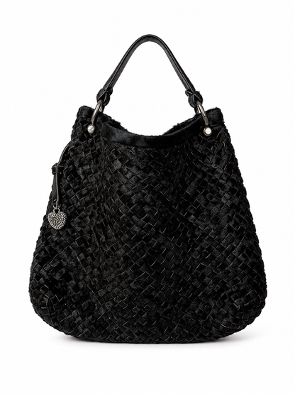 Falorni Intrecciato Calf Hair Handbag