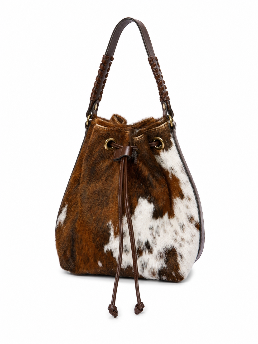 Calf Hair Drawstring Bag — Made in Italy
